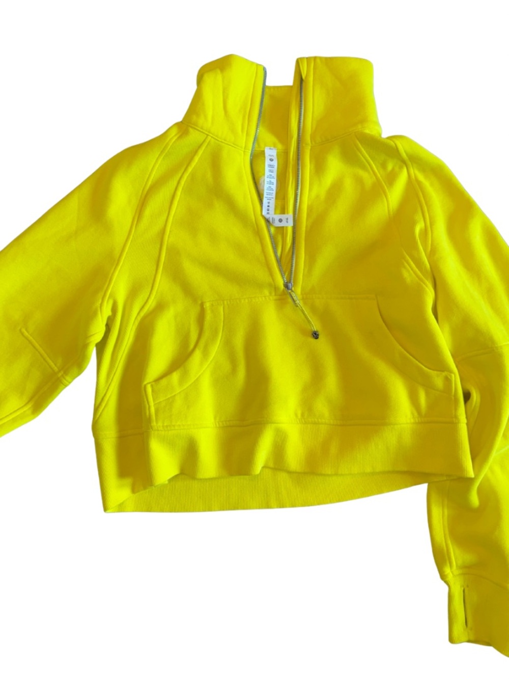 LIKE NEW Women’s Lululemon Sonic Yellow Pullover Size XS/S